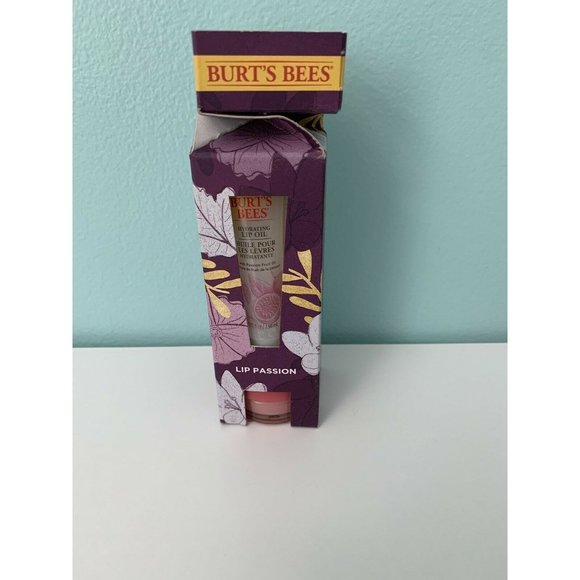 Burt's Bees Lip Passion Gift Set-Hydrating Oil-Overnight Intensive Lip Treatment - Picture 1 of 4